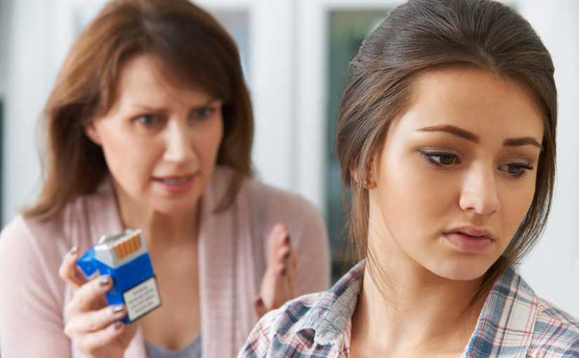 Mother Confronting Daughter Over Dangers Of Smoking