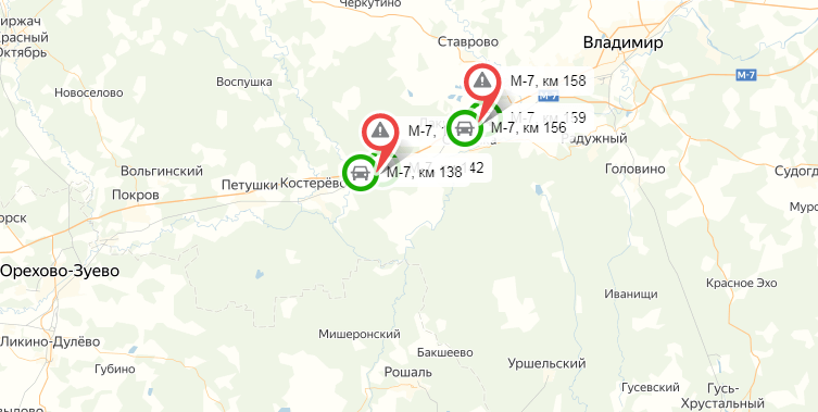 Карта осадков ставрово