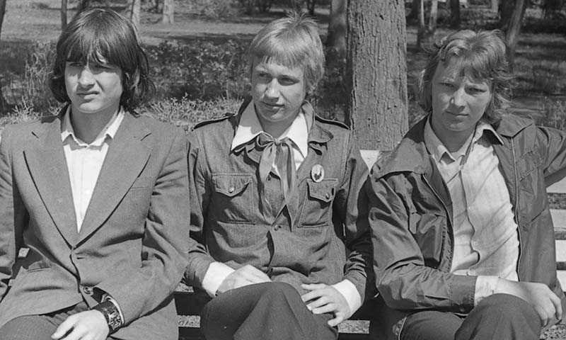 Длинные волосы у парней  В 70-80-х годах