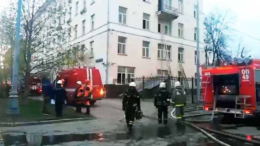 Пожар в отеле Москвы. Один мужчина погиб. 