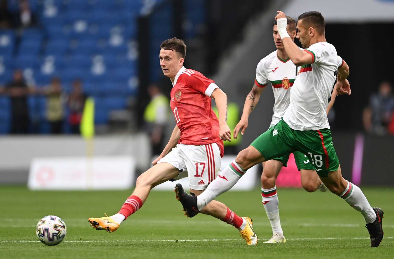 Россия выиграла у Болгарии в контрольном матче перед Евро-2020