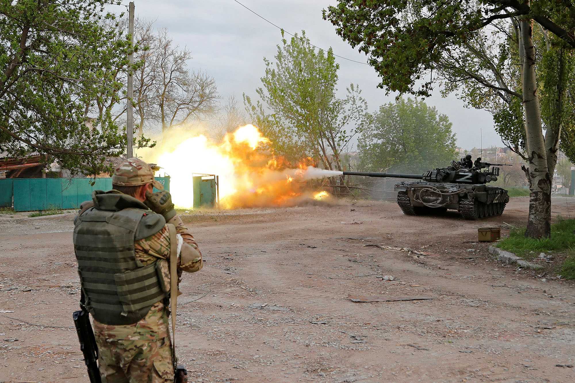 Украинские националисты попытались на 9 мая обстрелять север Херсона