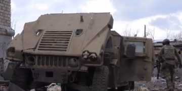Кадр из видео с ТГ-канала "Военкоры Русской весны"