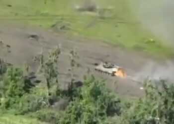 Кадр из видео с ТГ-канала Репортёр Руденко V