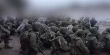 Кадры из видео с ТГ-канала «Ботинок военкора»